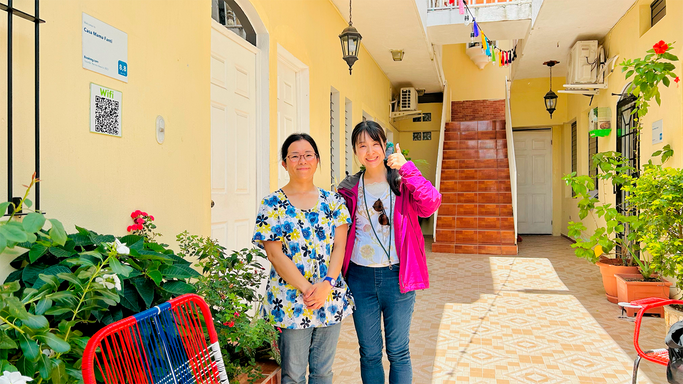 Visitantes en Casa Mamá Fanti